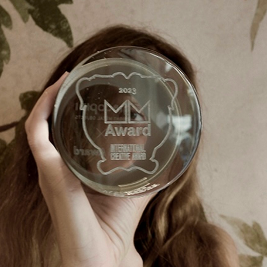 Giorgia Mirabella won gold prize at the MM International Creative Award 2023 with her project Unique_in The Number 6.