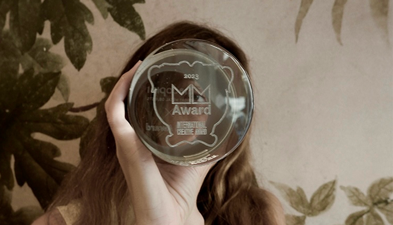 Giorgia Mirabella won gold prize at the MM International Creative Award 2023 with her project Unique_in The Number 6.