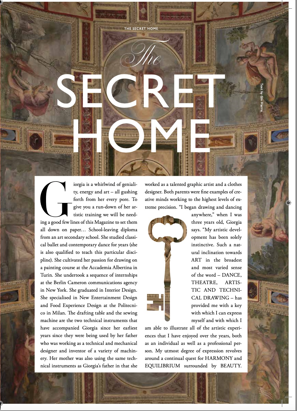 The Secret Home, Giorgia Mirabella's interior design studio in Turin, opens its doors to Orlando Magazine.